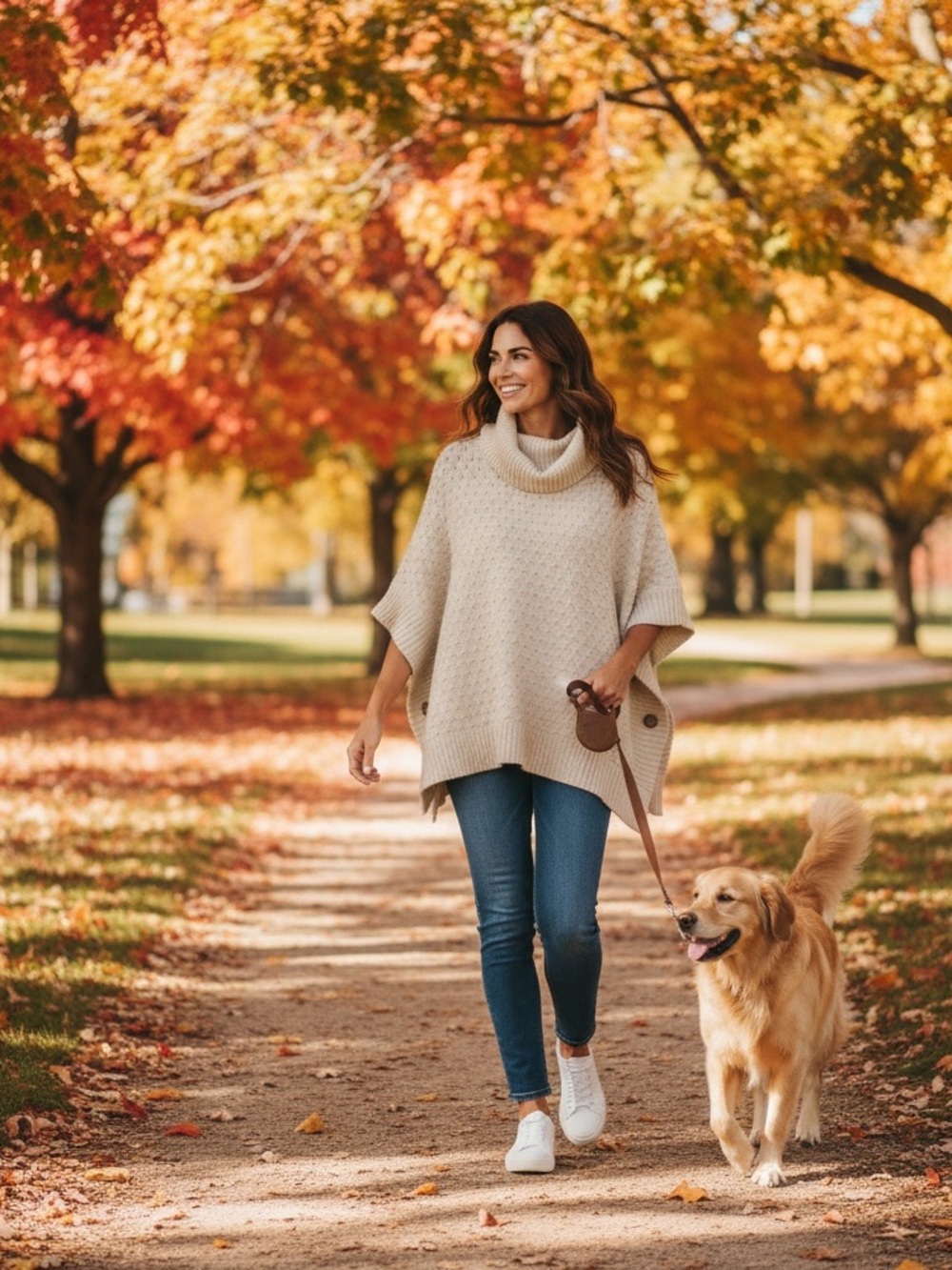 Old Navy. Stylishly Warm. Cream Sweater/Poncho. M/L.